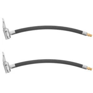 2pcs Replacement Air Pump Extension Rubber Hose Inflator Tube Cord (Black) - Picture 1 of 12