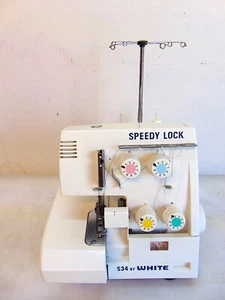 White S34 Speedy Lock Serger Sewing Machine - No Power Cord To Test - S6963 - Picture 1 of 9