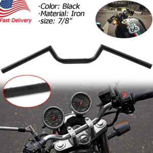 Manillar de barra de arrastre de motocicleta de 7/8" 22 mm para Cruiser Chopper Café Racer Honda - Imagen 1 de 8