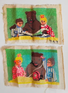 BONNE NUIT LES PETITS – NOUNOURS, PIMPRENELLE ET NICOLAS – 2 canevas années 60 - Photo 1/5