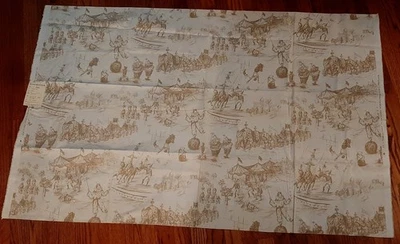 Tela Schumacher Circus Toile 34"x54" interiores algodón arena Foto 1 de 4
