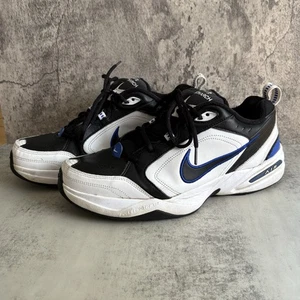 Nike Air Monarch IV 4 Sneaker Schuhe Herren Größe 13 Schwarz Weiß Blau 415445-002 - Bild 1 von 8