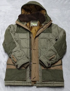 VINTAGE EDDIE BAUER YUKON MODEL PREMIUM GOOSE DOWN PARKA COAT JACKET OLIVE GREEN - Picture 1 of 20