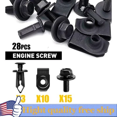 Splash Shield 防撞防撞硬件套件车身螺栓夹适合英菲尼迪 G35 G37 G37X — 第 1/4 张图片