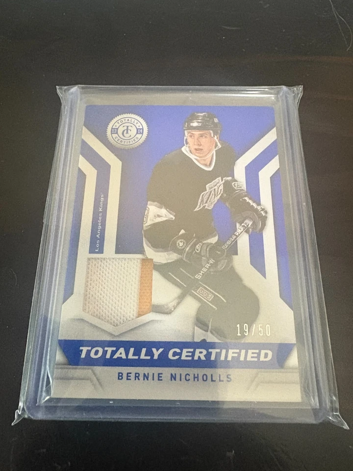 Bernie Nicholls 2014 PANINI TOTALLY CERTIFIED BLUE JERSEY Card TCBN -  /50 - Image 1 of 1