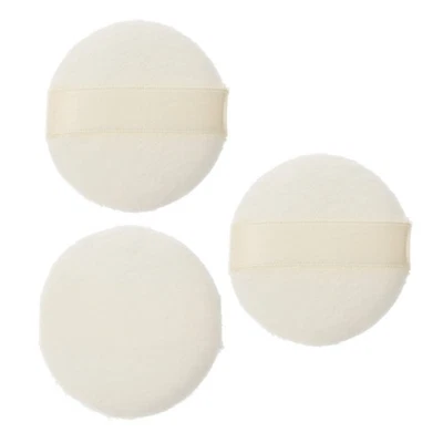 3 Pcs Ultra Short Plush Fluffy Powder Puff Comfortable Toddler Body Dusting - Image 1 of 4