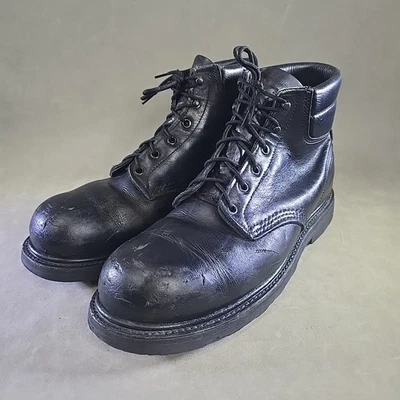 Botas de Trabajo Red Wing 2410 Tech Toe Talla 9.5 BB Negras Resistentes al Aceite Foto 1 de 4