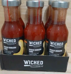 3 BTLS: Wicked Kitchen SRIRACHA HOT CHILI GERÄUCHERTER PAPRIKAKNOBLAUCH pflanzlich 8,4z - Bild 1 von 4