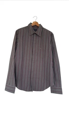 French Connection Shirt Multicoloured Size M Striped 100% Cotton Long Sleeve - Image 1 of 4