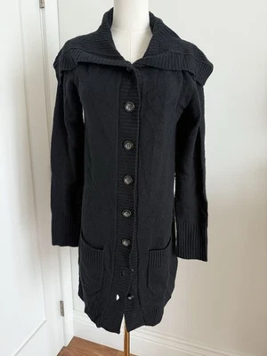 Michael Stars - Cárdigan de lana de cachemir - Negro - Talla única - Con botones Foto 1 de 4