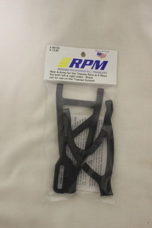 RPM Rear A-arms for Traxxas Revo & E-Revo Left or Right Sides Black 80192 - Image 1 of 1