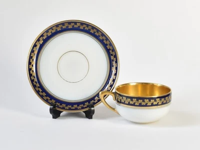 Rosenthal Porzellan Mokkatasse Modell 656 Kobaltblau vergoldet - Bild 1 von 4