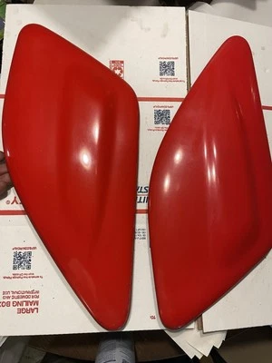 1991-1993 Mitsubishi 3000GT Hood Scoops Left & Right Red OEM - Image 1 of 3