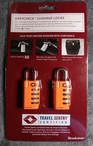 Brook Stone Easycheck Luggage Locks - Picture 1 of 3