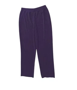 Pantalone Chico’s Easy wear tg 2 elasticizzato viola pull on elastico in vita donna L/12 - Foto 1 di 12