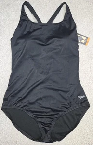Neu Neu mit Etikett Speedo Rib Ultraback Damen Einteiler Badeanzug schwarz XXL - Bild 1 von 6