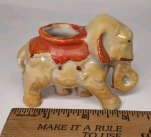 Vintage Keramik Elefant Zahnstocher Halter Made In Japan Deko Sammlerstück  - Bild 1 von 8