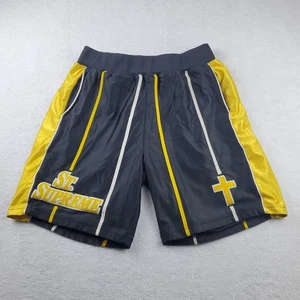 Supreme Shorts Mens Adult Size Small S Black Yellow St Supreme Missing Drawstrin - Picture 1 of 22