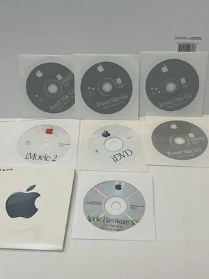 Vintage Power Mac G4 OS 9.1, 10.0.3 Restore Install CDs OEM - Image 1 of 4