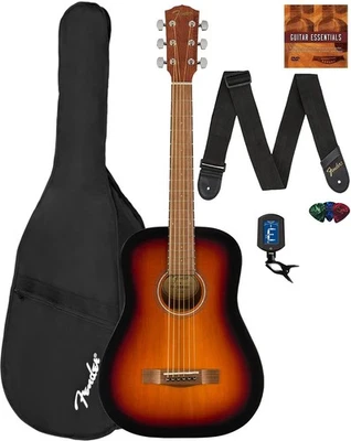 Fender FA-15 3/4-Scale Kids Steel String Acoustic Guitar - Sunburst w/ Gig Bag - Image 1 of 4