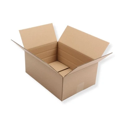 MARI-MEDIENVERPACKUNGEN 10 St Faltkarton Gr. "S" 350x250x150 Versandschachtel mit 3 Höhen 50+100+150 mm