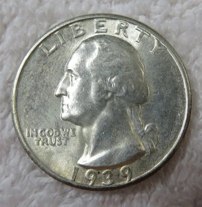 1939 S Washington Quarter - GEM BU - Foto 1 di 3