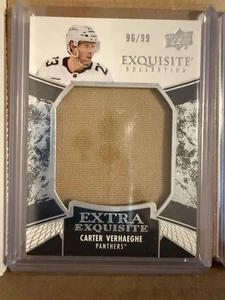 2024-25 Upper Deck Black Diamond Carter Verhaeghe Extra Exquisite Jersey 96/99 - Picture 1 of 2