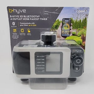 Orbit B-Hyve XD Bluetooth 4-Outlet Hose Faucet Timer Watering Sprinkler Timer, A - Picture 1 of 12