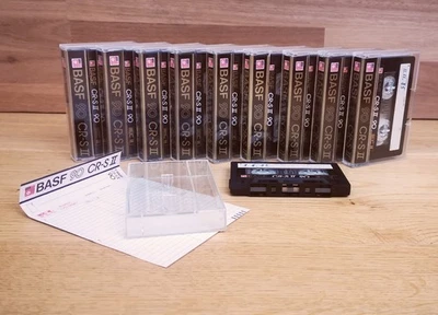 10x BASF CR-S II 90 Min. von ca. 1985 SEHR GUTER Zustand, Type 2 CrO2 - Image 1 of 4