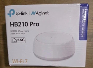 TP-LINK Aginet HB210 PRO BE3600 Dual Band Whole Home Mesh Wi-Fi 7 MU-MIMO (BE25) - Picture 1 of 1