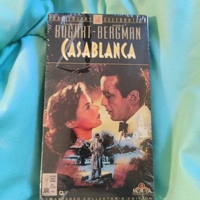 Casablanca 1994 VHS Tape Humphrey Bogart Ingid Bergman New Factory Sealed - Image 1 of 4