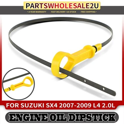 Nueva varilla de medición de aceite de motor con sello para Suzuki SX4 2007-2009 L4 2,0 L mango amarillo Foto 1 de 4