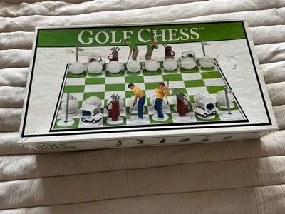 Vintage Golf Chess Game Complete Thematic Pieces Complete 2001 Big League Promo* - Image 1 of 4