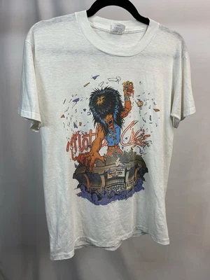 Vintage Motley Crue Shirt Large 1987 Wild Side Kickin Ass  - Image 1 of 4
