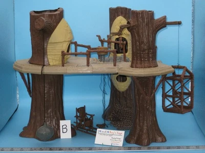 De colección 1983 Kenner Star Wars EWOK VILLAGE Treehouse Juego 100% COMPLETO Y ORIGINAL (B Foto 1 de 4