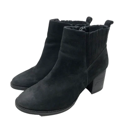 Botín Blondo Noa Impermeable Mujer 8 38.5 Negro Gamuza Tacón Bloque Cremallera Lateral Foto 1 de 4