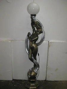 Lampada da terra figura barocca "Venere con coda vetro lampada"lampada luce altezza 188 cm n.10 - Foto 1 di 4