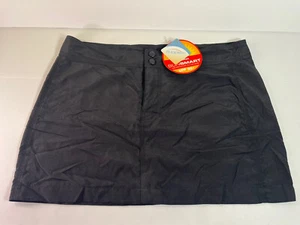 NWT! LL BEAN Sunsmart UPF 50+ Women’s Supplex Nylon Skirt Black SZ 12 Black NEW! - Picture 1 of 8