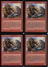 MTG: LOWLAND GIANT Tempest COMMON; played, Excellent condition x4
