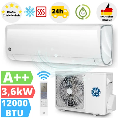 GE Appliances Prime+ Klimaanlage 3,6kW Klimagerät Wandgerät A++ Klima Ionisator - Bild 1 von 4