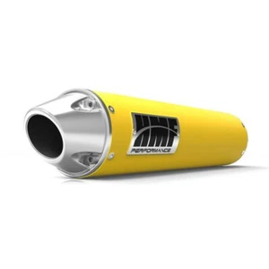 HMF Yellow/Polished Euro End Cap Slip On Exhaust Pipe Honda TRX400EX 400X - Picture 1 of 1