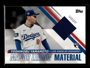 2024 Topps Update Major League Materia JERSEY #MLMU-YY Yoshinobu Ya (NM+)(BAS) - Picture 1 of 2