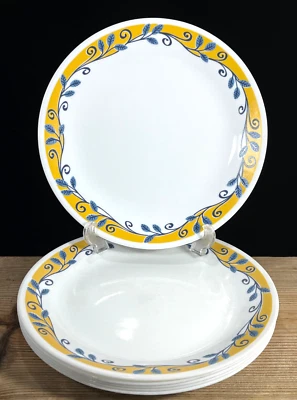 Pratos de jantar Corelle Casa Flora 10,25" amarelo azul conjunto de 6 - Imagem 1 de 4