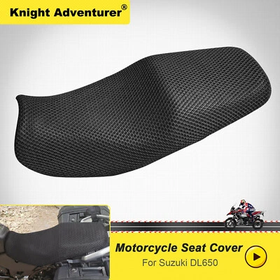 Cubierta de asiento transpirable de tela de malla antideslizante para Suzuki Vstrom 650 DL650 2008 Foto 1 de 4