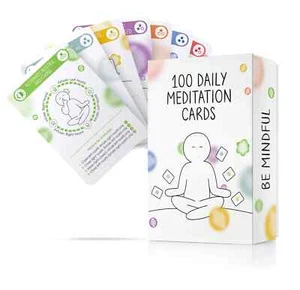 100 tägliche Meditationskarten | Ideal Space Selbstfürsorge Angstlinderung Entspannung VERSIEGELT! - Bild 1 von 11