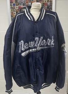 New York America Harlem Gear Jacke Blau/Silber Größe 5XL - Bild 1 von 12