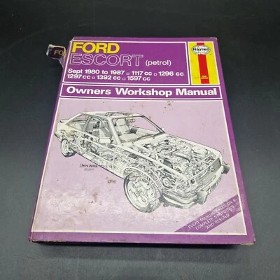 Ford Escort Haynes 686 workshop manual Petrol 1980-1987 1117cc 1296cc 1597cc - Image 1 of 4