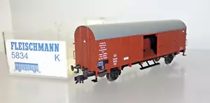 Fleischmann 5834; carro merci coperto "Erfurt" KPEV, come nuovo in confezione originale /X205 - Foto 1 di 4