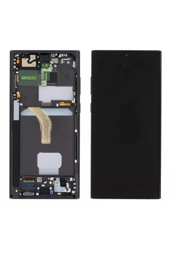 Original Samsung Galaxy S22 Ultra S908B OLED Schwarz Display Touch Service Pack - Bild 1 von 1