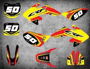 Kit completo de gráficos personalizados para Honda CRF 50 2004 - 2019 Pegatinas FLOW STYLE - Imagen 1 de 1
